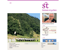 Tablet Screenshot of bistum-stgallen.ch